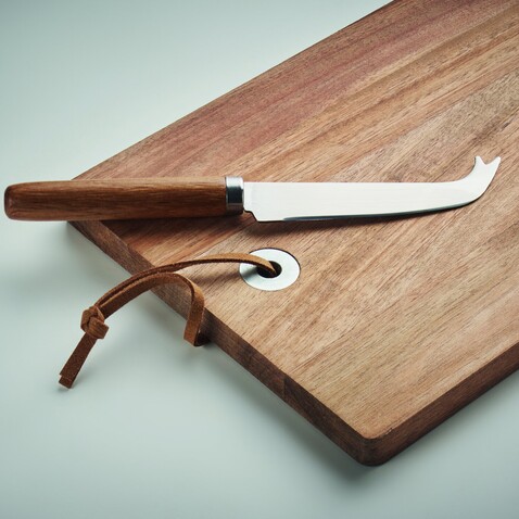 Käsebrett-Set Akazie - Holz bedrucken, Art.-Nr. MO6984-40