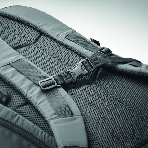 Rucksack 190T Polyester - Schwarz bedrucken, Art.-Nr. MO6995-03