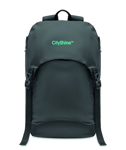 Rucksack 190T Polyester - Schwarz bedrucken, Art.-Nr. MO6995-03