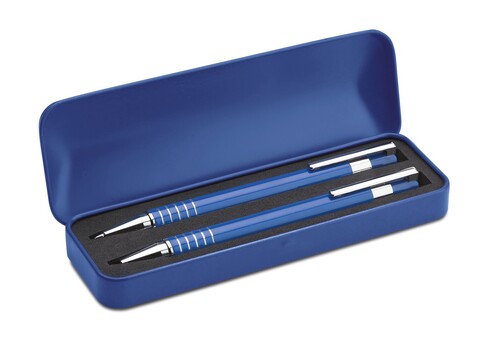 Schreibset - Blau bedrucken, Art.-Nr. MO7323-04 Schreibset - Blau bedrucken, Art.-Nr. MO7323-04