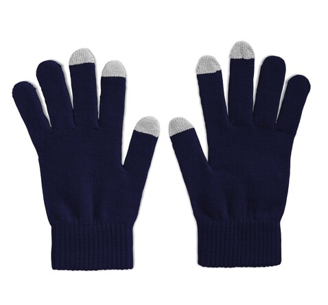 Touchscreen-Handschuhe - Blau bedrucken, Art.-Nr. MO7947-04 Touchscreen-Handschuhe - Blau bedrucken, Art.-Nr. MO7947-04
