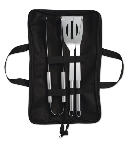 BBQ-Set - Schwarz bedrucken, Art.-Nr. MO8290-03