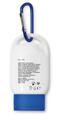 Sonnencreme - Blau bedrucken, Art.-Nr. MO8512-04 Sonnencreme - Blau bedrucken, Art.-Nr. MO8512-04