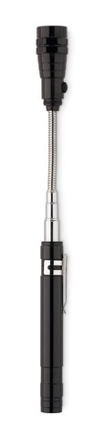 Teleskop Taschenlampe - Schwarz bedrucken, Art.-Nr. MO8621-03