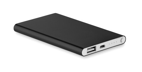 Powerbank 4000 mAh - Schwarz bedrucken, Art.-Nr. MO8735-03