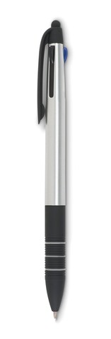 3-Farb-Kugelschreiber/Stylus - Silber bedrucken, Art.-Nr. MO8812-14 3-Farb-Kugelschreiber/Stylus - Silber bedrucken, Art.-Nr. MO8812-14