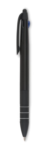 3-Farb-Kugelschreiber/Stylus - Schwarz bedrucken, Art.-Nr. MO8812-03 3-Farb-Kugelschreiber/Stylus - Schwarz bedrucken, Art.-Nr. MO8812-03