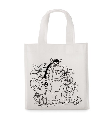 Kinder Shopping Tasche - Weiß bedrucken, Art.-Nr. MO8922-06