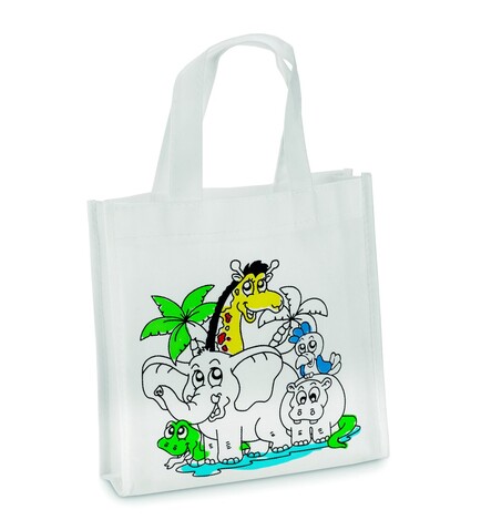 Kinder Shopping Tasche - Weiß bedrucken, Art.-Nr. MO8922-06