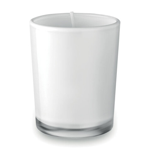 Duftkerze im Glas - Weiß bedrucken, Art.-Nr. MO9030-06