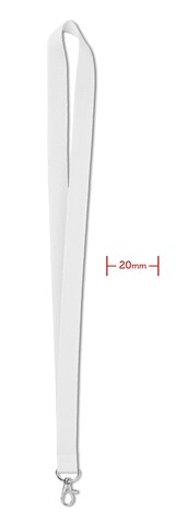 Lanyard - Weiß bedrucken, Art.-Nr. MO9058-06