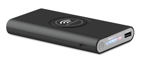 Wireless Powerbank Typ C - Schwarz bedrucken, Art.-Nr. MO9238-03