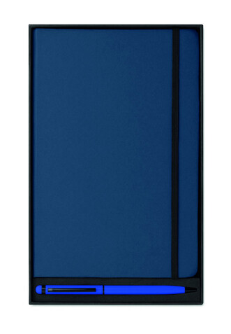 Notizbuch Set - Blau bedrucken, Art.-Nr. MO9348-04 Notizbuch Set - Blau bedrucken, Art.-Nr. MO9348-04