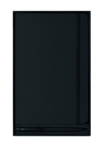 Notizbuch Set - Schwarz bedrucken, Art.-Nr. MO9348-03
