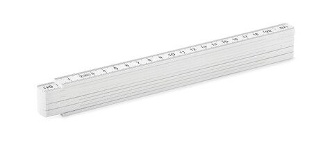 Zollstock 2m - Weiß bedrucken, Art.-Nr. MO9592-06