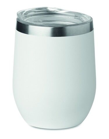 Doppelwandiger Trinkbecher - Weiß bedrucken, Art.-Nr. MO9597-06