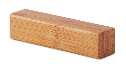 Powerbank 2200 mAh Bambus - Holz bedrucken, Art.-Nr. MO9673-40