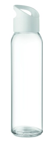 Trinkflasche Glas 470 ml - Weiß bedrucken, Art.-Nr. MO9746-06