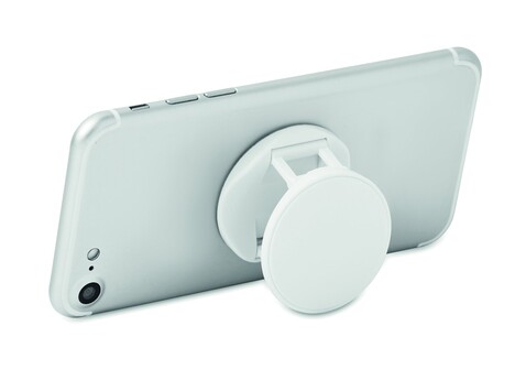 Runder Smartphone Halter - Weiß bedrucken, Art.-Nr. MO9760-06 Runder Smartphone Halter - Weiß bedrucken, Art.-Nr. MO9760-06
