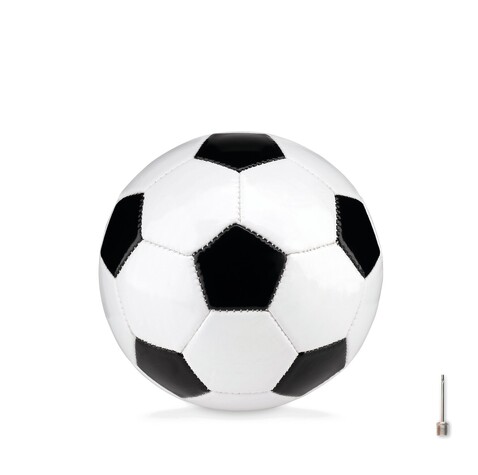 Kleiner PVC Fußball 15cm - Weiß/schwarz bedrucken, Art.-Nr. MO9788-33
