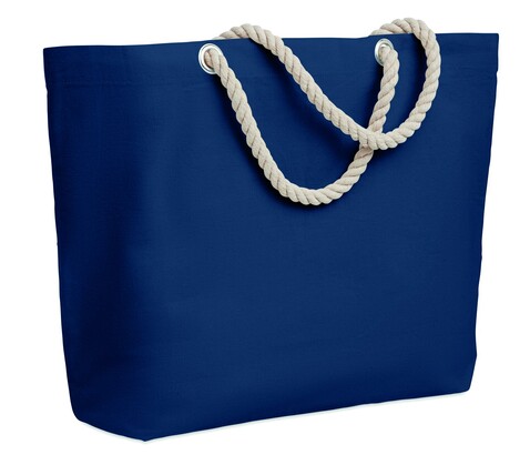 Strandtasche mit Kordelgriff - Blau bedrucken, Art.-Nr. MO9813-04