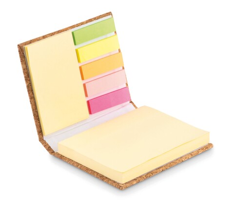 Notizblock-Set mit Kork - Beige bedrucken, Art.-Nr. MO9855-13 Notizblock-Set mit Kork - Beige bedrucken, Art.-Nr. MO9855-13