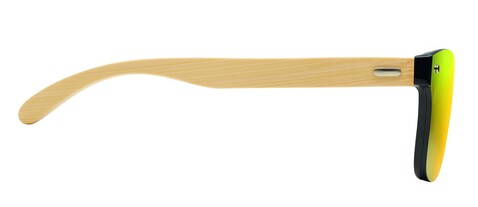 Sonnenbrille mit Bambus - Gelb bedrucken, Art.-Nr. MO9863-08