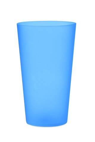 Wiederverwendbarer Becher - Transparent Blau bedrucken, Art.-Nr. MO9907-23 Wiederverwendbarer Becher - Transparent Blau bedrucken, Art.-Nr. MO9907-23