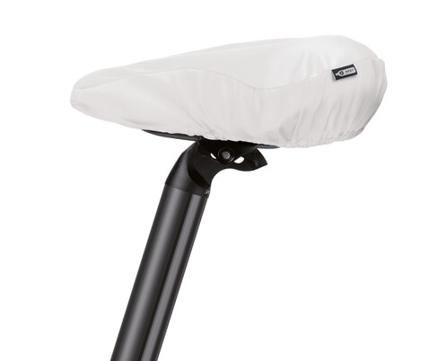 Saddle cover RPET - Weiß bedrucken, Art.-Nr. MO9908-06