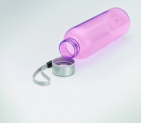 RPET-Flasche 500ml - Transparent Pink bedrucken, Art.-Nr. MO9910-31 RPET-Flasche 500ml - Transparent Pink bedrucken, Art.-Nr. MO9910-31