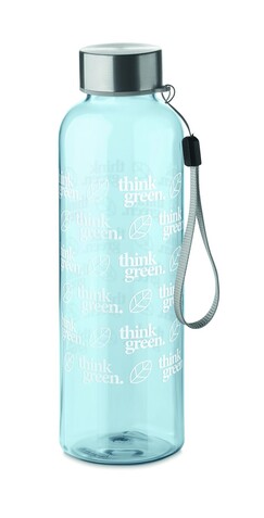 RPET-Flasche 500ml - Transparent Hellblau bedrucken, Art.-Nr. MO9910-52