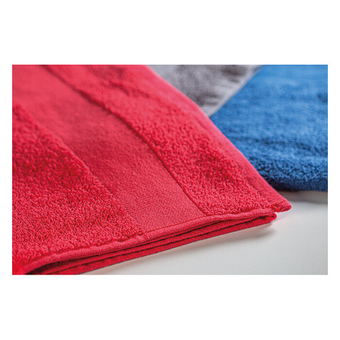 Handtuch Organic Cotton - Rot bedrucken, Art.-Nr. MO9931-05 Handtuch Organic Cotton - Rot bedrucken, Art.-Nr. MO9931-05