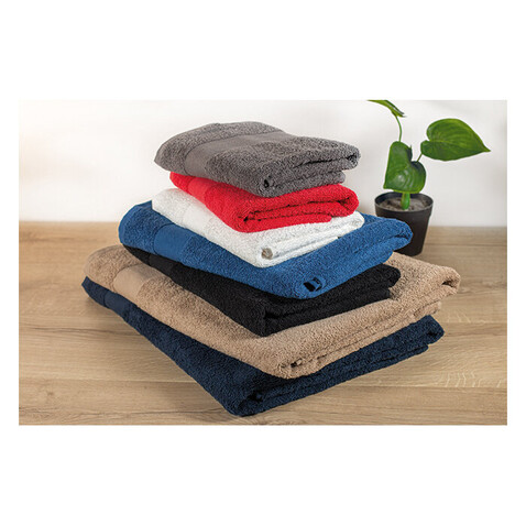 Handtuch Organic Cotton - Blau bedrucken, Art.-Nr. MO9933-04