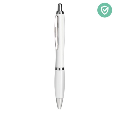 Antibakterieller Stift - Weiß bedrucken, Art.-Nr. MO9951-06