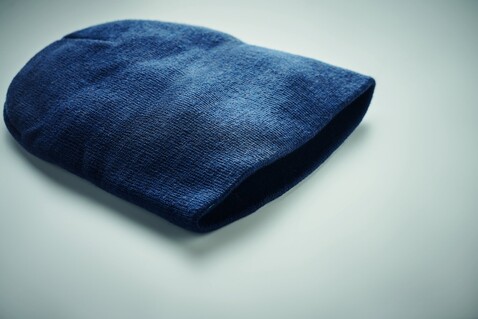 Beanie RPET Polyester - Blau bedrucken, Art.-Nr. MO9964-04