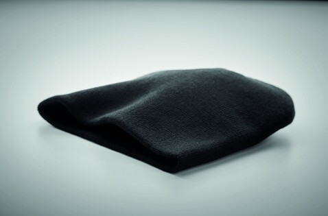 Beanie RPET Polyester - Schwarz bedrucken, Art.-Nr. MO9964-03 Beanie RPET Polyester - Schwarz bedrucken, Art.-Nr. MO9964-03
