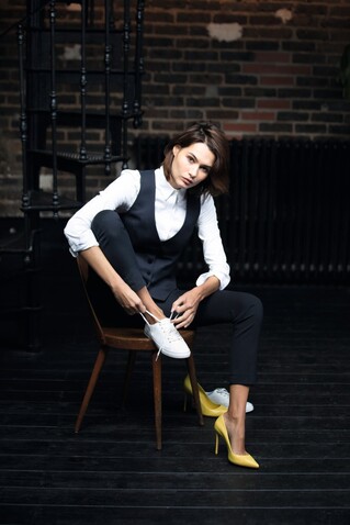 GABIN WOMEN SUIT TROUSERS - Night bedrucken, Art.-Nr. N03163-NH-058