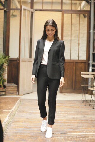 GABIN WOMEN SUIT TROUSERS - Deep Black bedrucken, Art.-Nr. N03163-DB-M GABIN WOMEN SUIT TROUSERS - Deep Black bedrucken, Art.-Nr. N03163-DB-M