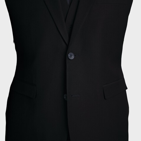 MARIUS MEN SUIT JACKET - Deep Black bedrucken, Art.-Nr. N03164-DB-062