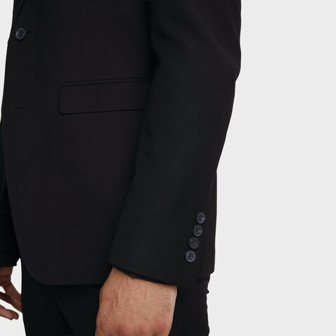 MARIUS MEN SUIT JACKET - Deep Black bedrucken, Art.-Nr. N03164-DB-062