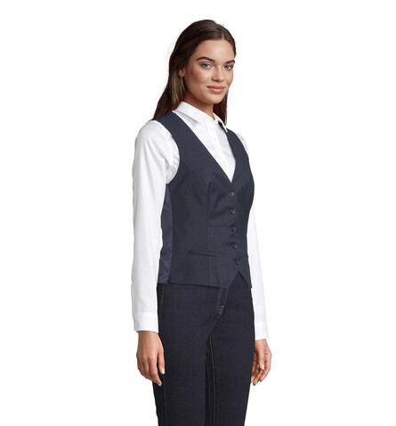 MAX WOMEN WAISTCOAT - Night bedrucken, Art.-Nr. N03167-NH-L