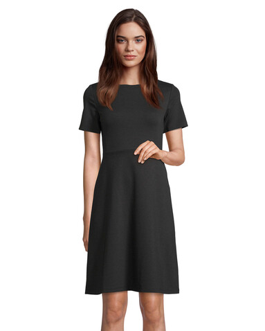 CAMILLE DRESS - Deep Black bedrucken, Art.-Nr. N03171-DB-XS