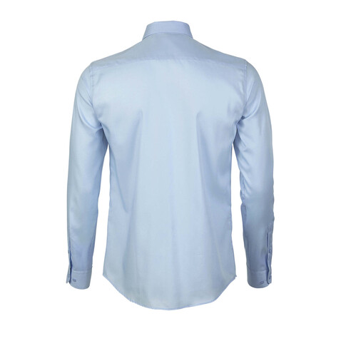 BLAISE MEN SHIRT - Soft Blue bedrucken, Art.-Nr. N03182-EU-XL