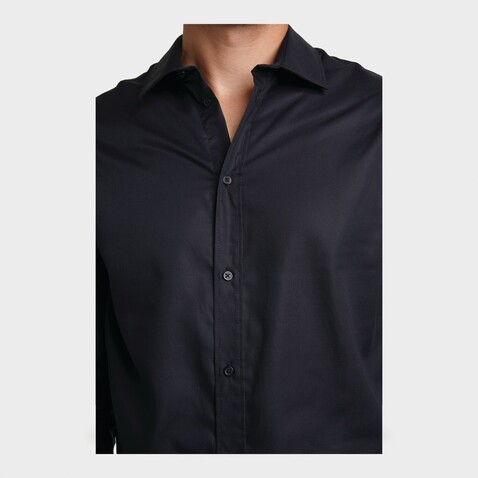 BLAISE MEN SHIRT - Deep Black bedrucken, Art.-Nr. N03182-DB-XXL