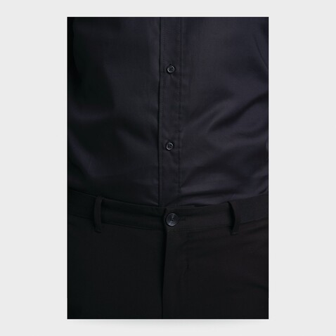 BLAISE MEN SHIRT - Deep Black bedrucken, Art.-Nr. N03182-DB-XXL