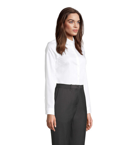 BLAISE WOMEN SHIRT - Optic White bedrucken, Art.-Nr. N03183-OQ-XL