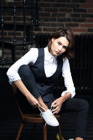 BLAISE WOMEN SHIRT - Optic White bedrucken, Art.-Nr. N03183-OQ-XL