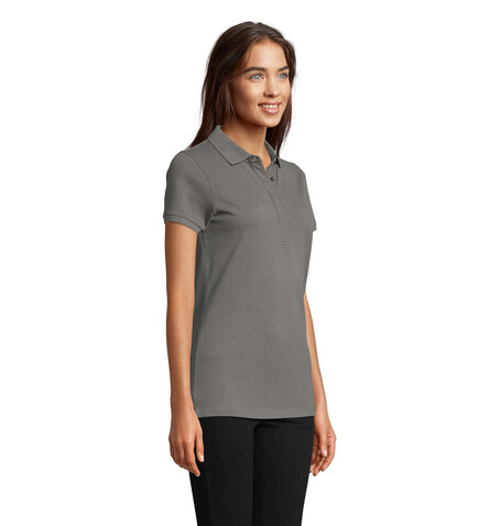 OWEN WOMEN POLO 215 - Soft Gray bedrucken, Art.-Nr. N03189-EY-3XL