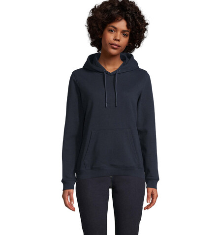 NICHOLAS WOMEN HOODED SWEAT - Night bedrucken, Art.-Nr. N03197-NH-L NICHOLAS WOMEN HOODED SWEAT - Night bedrucken, Art.-Nr. N03197-NH-L