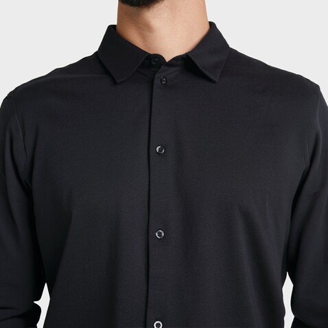 BALTHAZAR MEN SHIRT - Deep Black bedrucken, Art.-Nr. N03198-DB-3XL